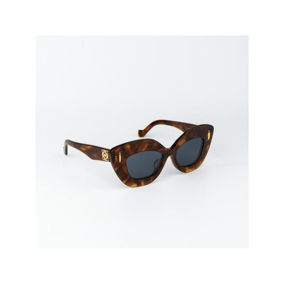 Loewe Women Sunglasses Havana Blue Cat Eye LW40127F ANAGRAM 53V NEW AUTHENTIC main image 8